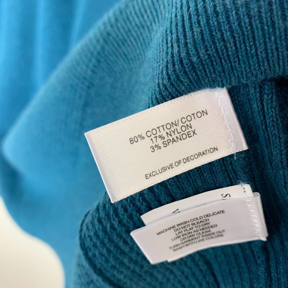 NWOT Cutter & Buck Men's Blue Lakemont Mixed Stitch Crew Long Sleeve Sweater 1XL - Picture 4 of 7